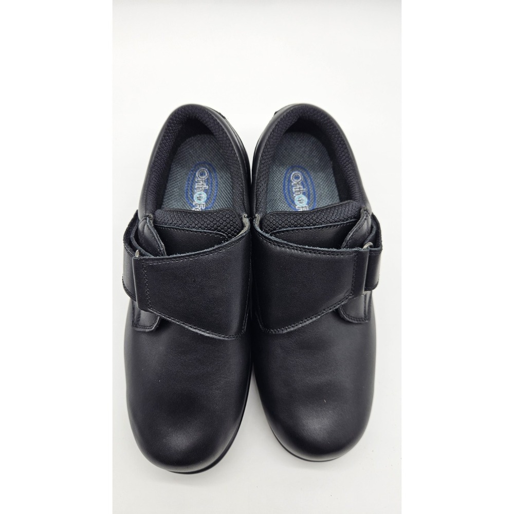 EUC Orthofeet Arcadia 810 US 8.5 X-Wide 2E Black Leather Diabetic Comfort Shoes - Picture 3 of 10